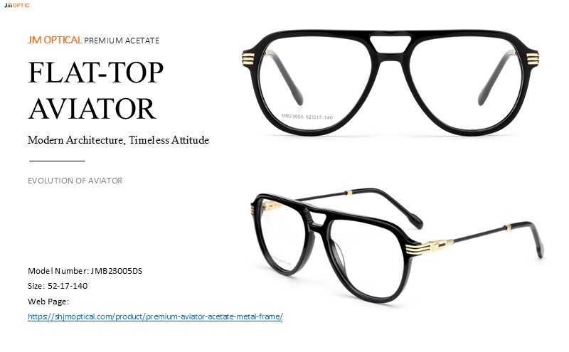 acetate flat-top aviator
