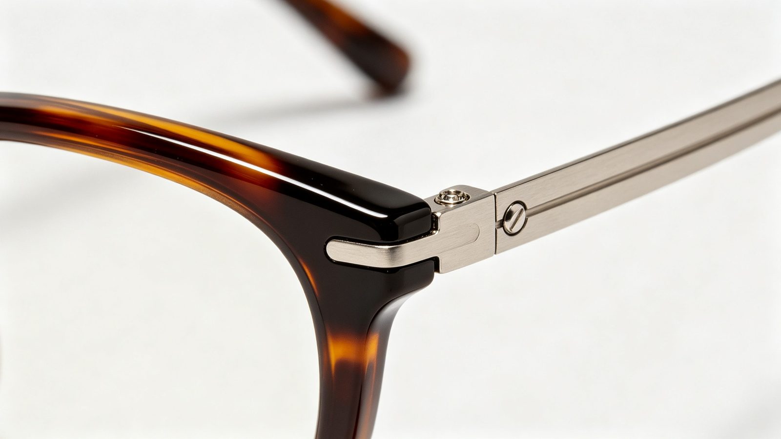 Combination aviator frame bridge hinge details - JM Optical